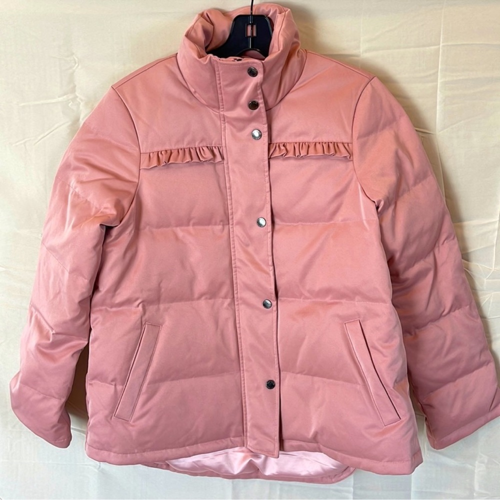 Kate Spade ruffle yoke puffer jacket